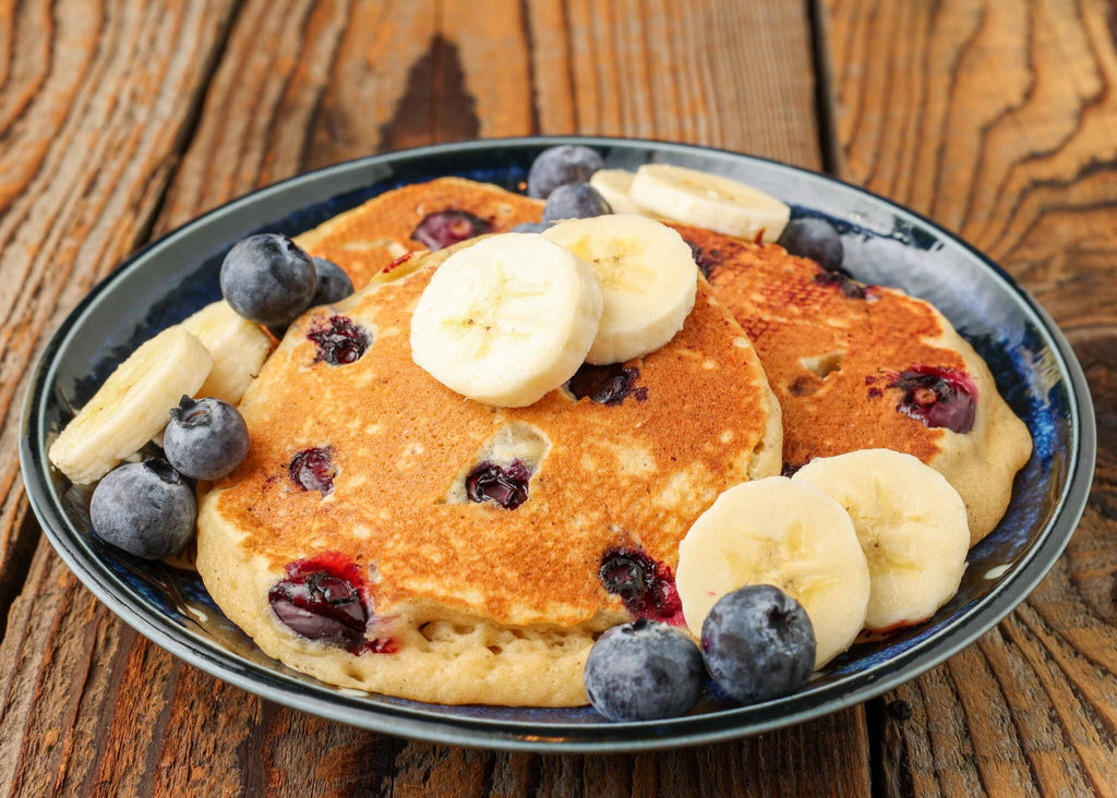 Banana Blueberry Pancakes