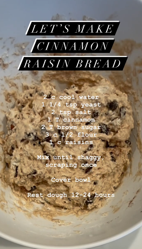 Cinnamon Raisin Artisan Loaf