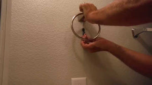 How to Hang / Install a Towel Ring / Towel Rack from Home Depot / Lowes by Dan the Fix it Man (5 years ago)