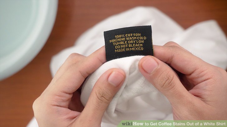 How to Get Coffee Stains Out of a White Shirt