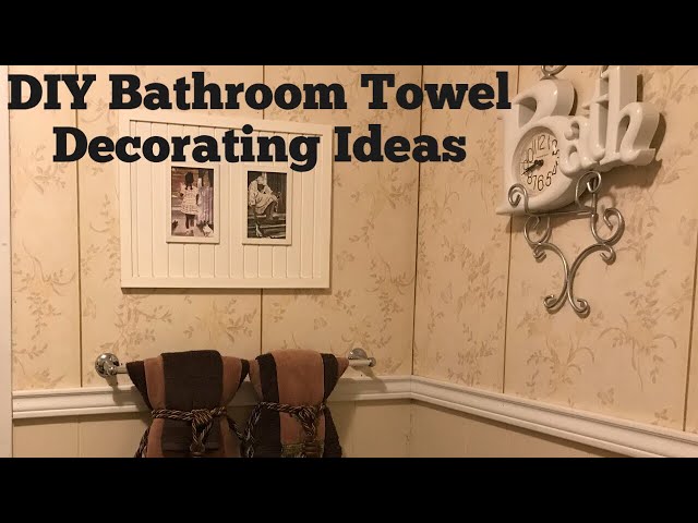 In this YouTube Video I am showing some DIY Towel Decorating Ideas by Mary Bet