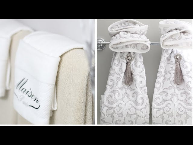 In this video, I'm sharing my decorative towel folding techniques
