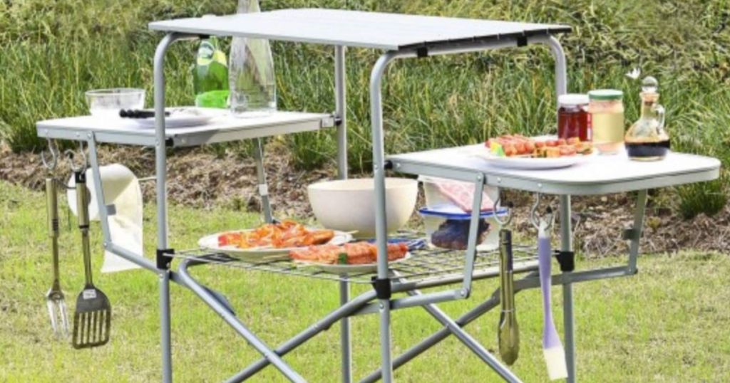 Portable Folding Grilling Table w/ Carrying Case Only $48.99 Shipped (Regularly $151)