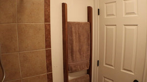 Master bathroom needed a towel rack for 2 towels in a limited space.