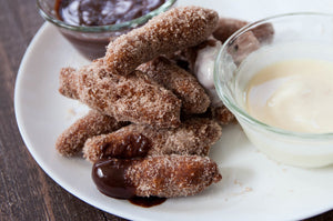 I was so excited when Disney Parks released their famous Disney Churros Recipe that I had to recreate it for myself! The family and I have had major Disney withdrawals and these making Homemade Disney Churros was the touch of Disney Magic we needed