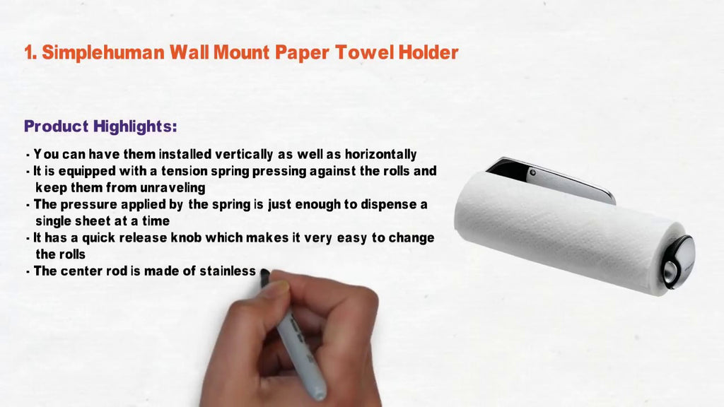 Top 3 Best Paper Towel Holders Updated ranking & latest price: