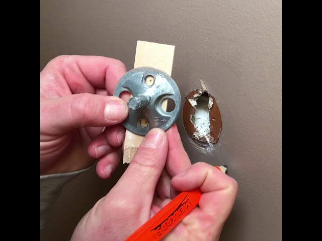 DIY the inevitable loose towel rack!