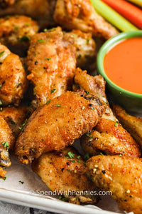 Baked Chicken Wings - With Crispy Skin!