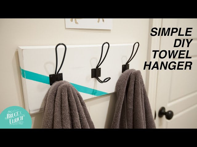 In this video, I'm making a simple DIY towel hanger for my daughter's bathroom