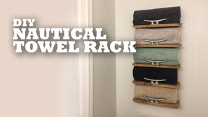 DIY Nautical Towel Rack by Cottage Life (3 years ago)