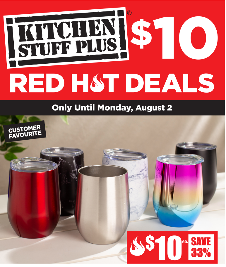 Kitchen Stuff Plus Canada Red Hot Deals: $10 Deals, Save 50% on Decolite Focus Umbrella Pole Light 24-LED + More Offer