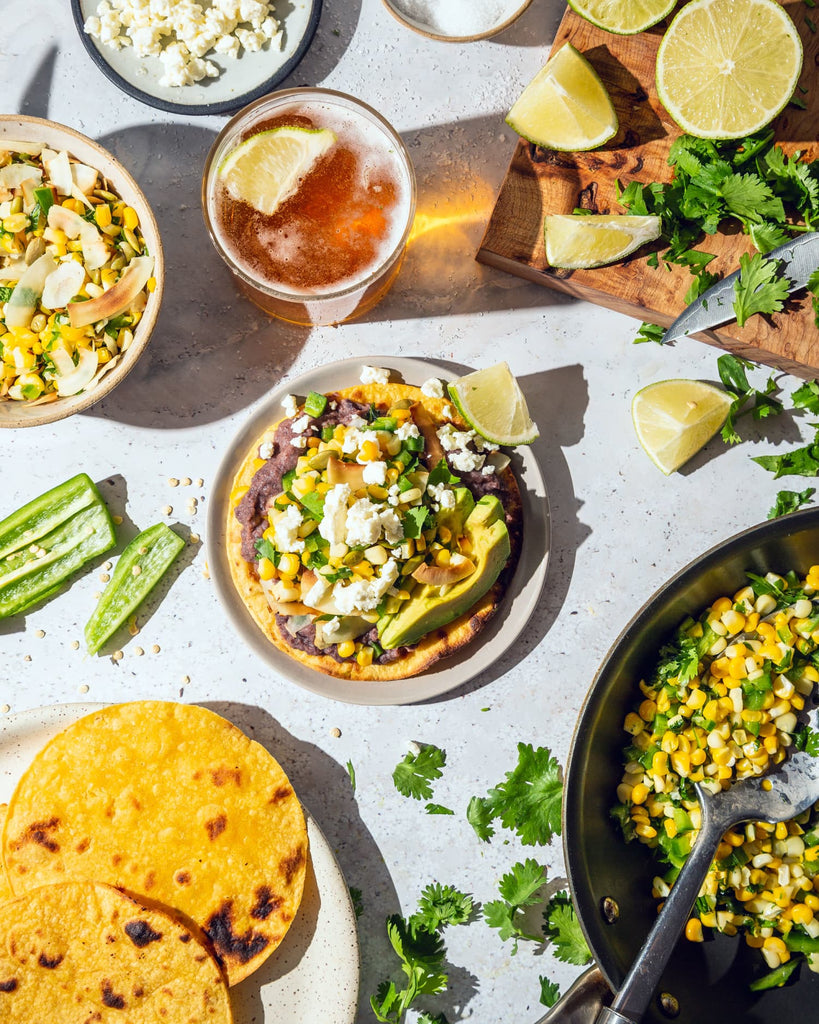 The Tropical Salsa on These Veggie Tostadas Is Good Enough to Eat with a Spoon