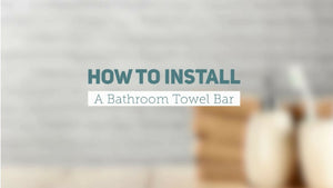 How to Install a Bathroom Towel Bar by GreyDock.com (4 years ago)