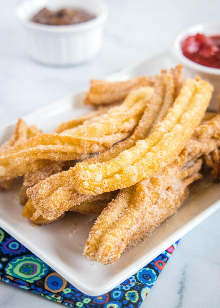 Homemade Churros – crispy fried dough that is soft and tender on the inside