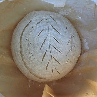 I received my first sourdough starter from a friend recently and I made my very first loaf.  I was actually surprised how well it turned out and after sharing the photos on social media I had lots of requests to share my recipe