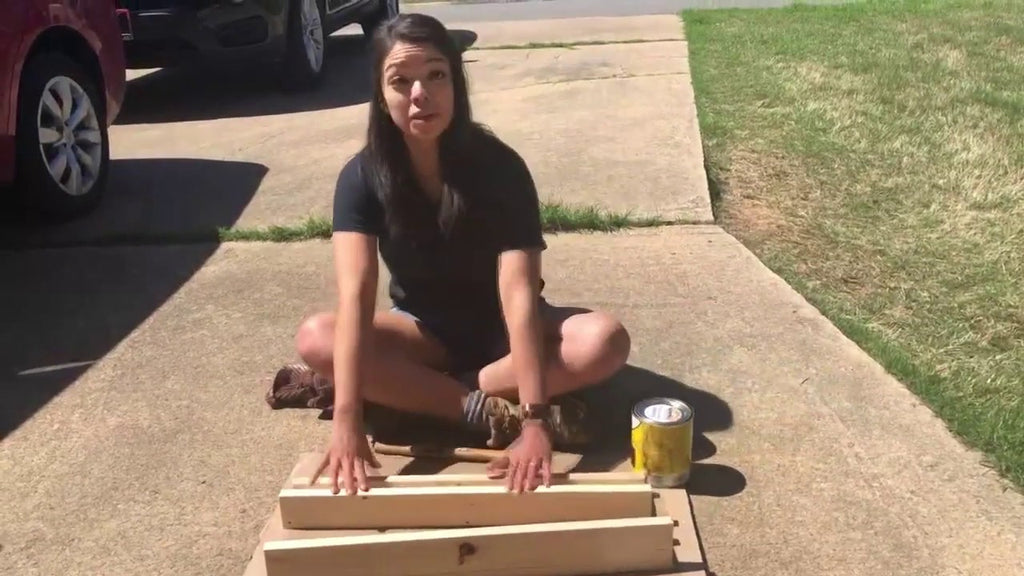 Do you have a blank wall in your bathroom going to waste? How about adding some shelves with a cool twist for $40.