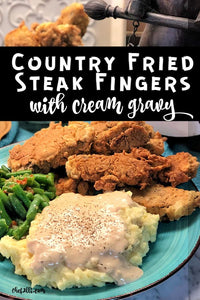Carnivores Unite! If you’re looking for THE BEST Country-Fried Steak Fingers with Cream Gravy, you’ve arrived! This easy recipe incorporates a reverse-cook method that transforms chewy beef minute-steaks into steak fingers that melt in your mouth. ...