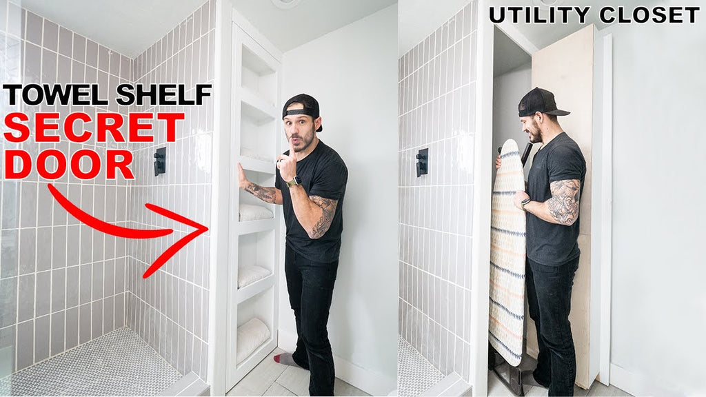 How to Make a Secret Door / Towel Rack by Mr