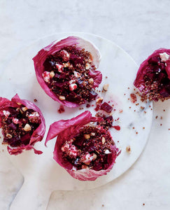 This roasted beet and quinoa salad recipe with goat cheese and hazelnuts is what all health food ought to be