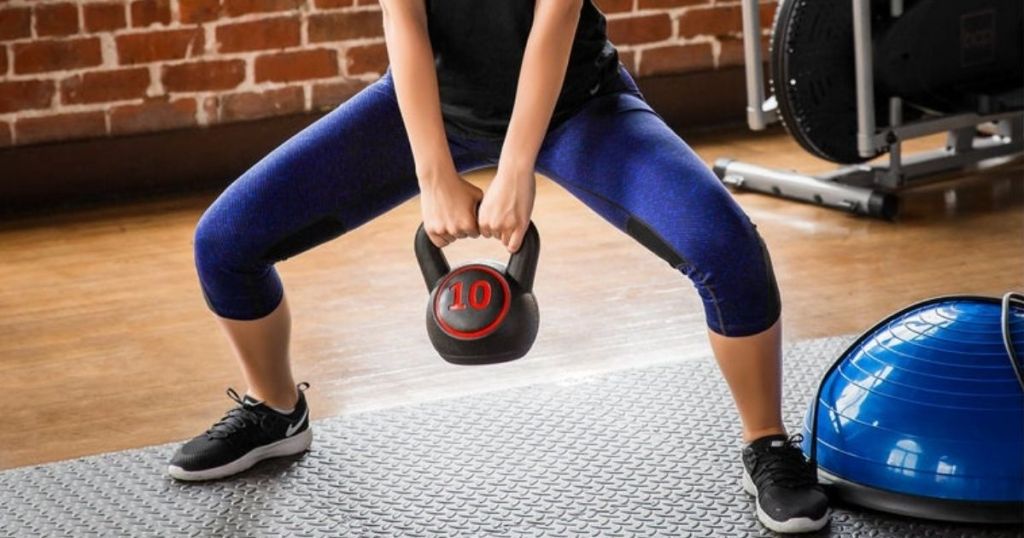 Kettlebell 3-Piece Weight Set w/ Storage Rack Just $39.99 Shipped (Regularly $90)
