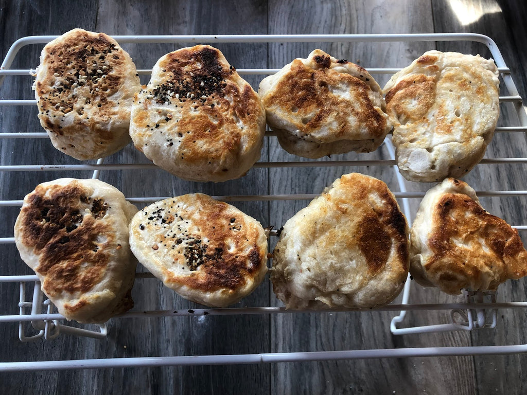 5 Ingredient Sour Dough English Muffins