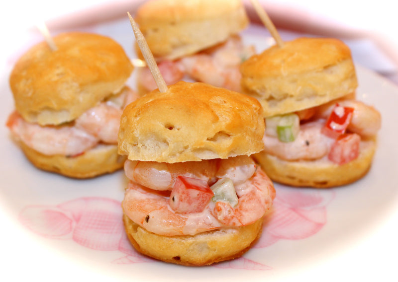 ~ Time out for Tiny Salad-Shrimp-Salad Sandwiches ~