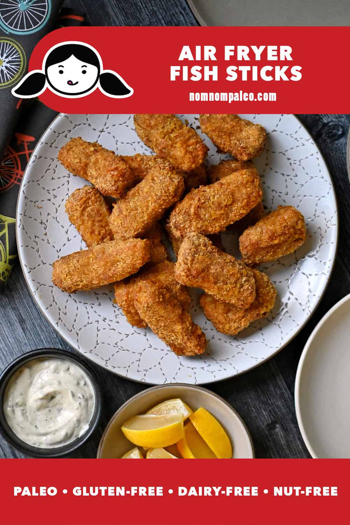 Air Fryer Fish Sticks (Gluten Free, Paleo)