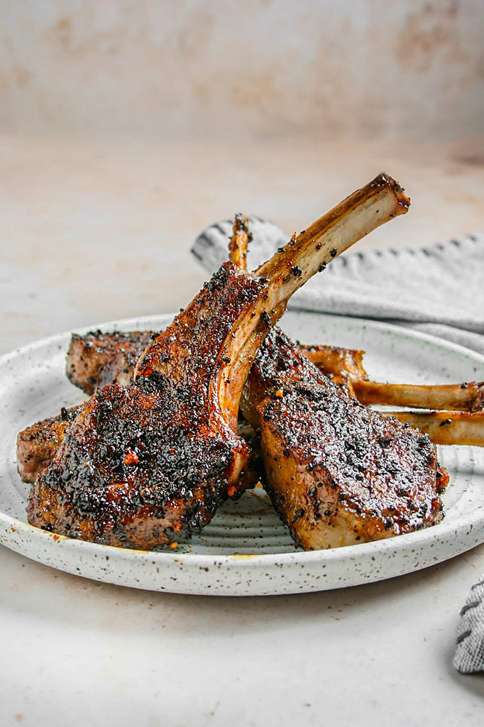 Coffee-Rubbed Grilled Lamb Chops
