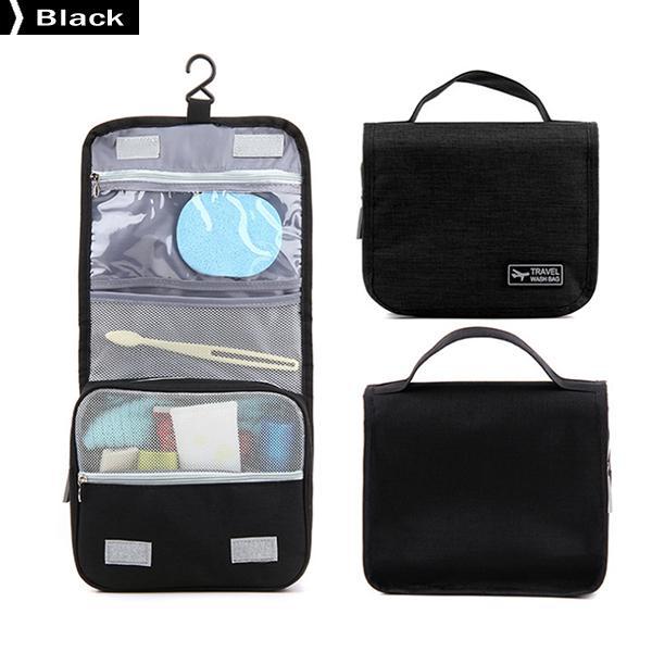 Portable Hanging Foldable Beauty Makeup Bag Travel Cosmetic Bath Toiletries Organizer Suitcase Bag
