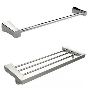 American Imaginations AI-13370 Single Rod And Multi-Rod Towel Rack Accessory Set