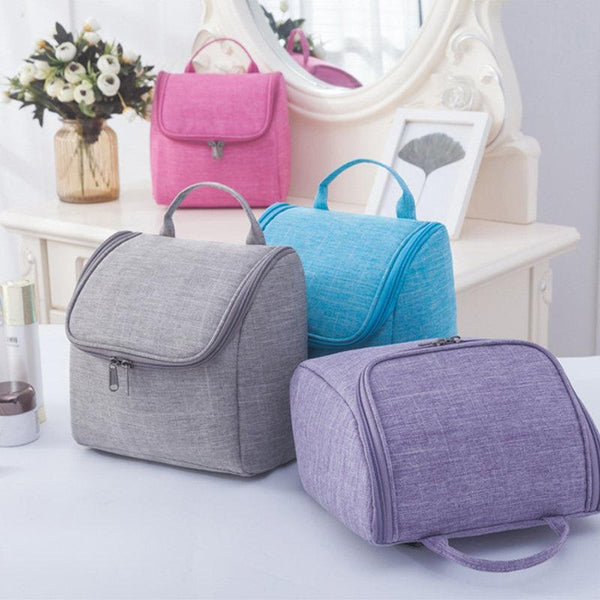 Portable Travel Cosmetic Bag With Hooks Large-capacity Cosmetic Organizer