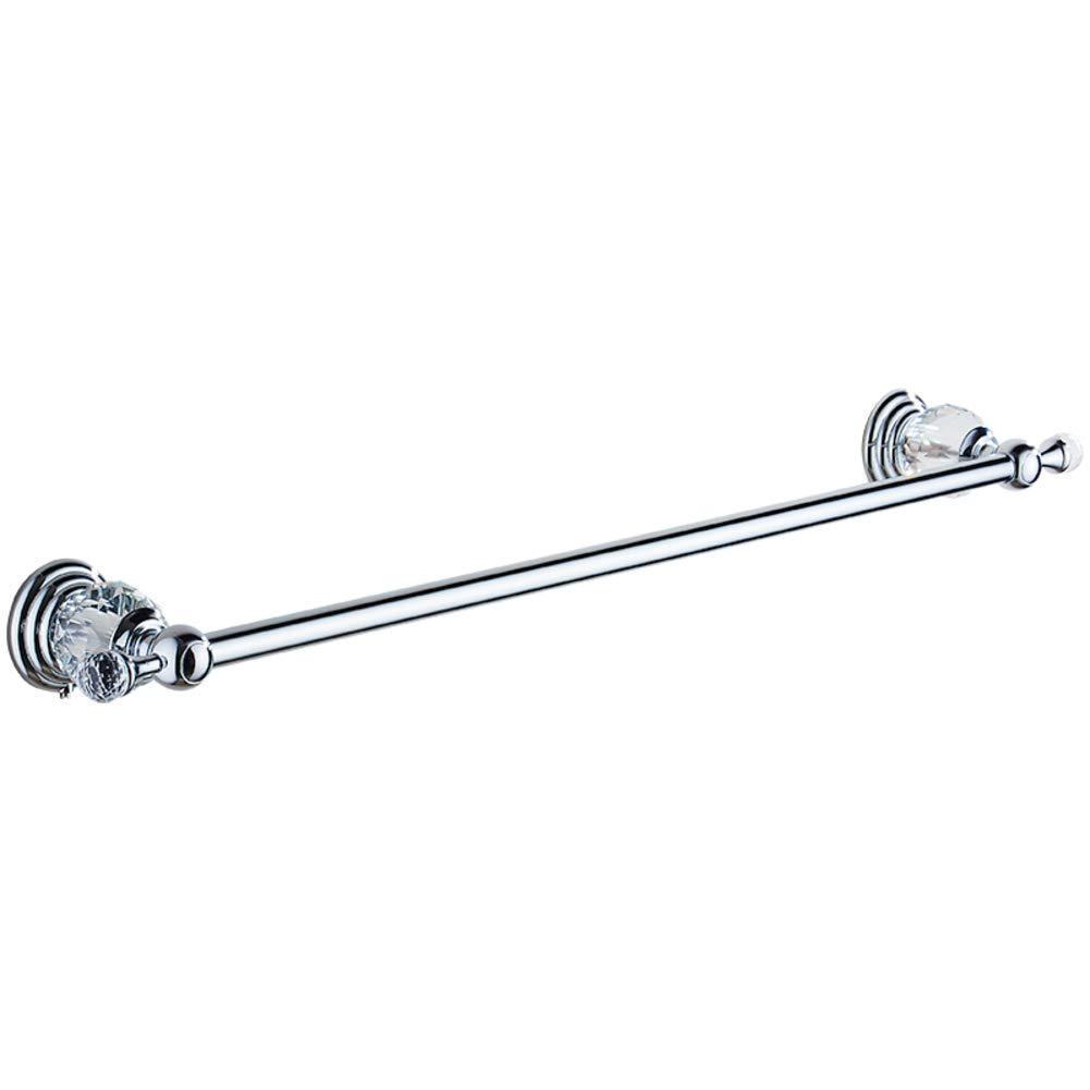 Be&xn Crysta Towel bar Holder, Wall Mounted Bathroom Accessories Copper Chrome Finished Towel Rack-Silvery 120cm(47inch)