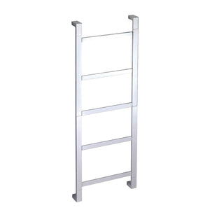 Pomdor Jack Wall 17.7 in Towel Rack Ladder for Bathroom Spa Towel Hanger Chrome