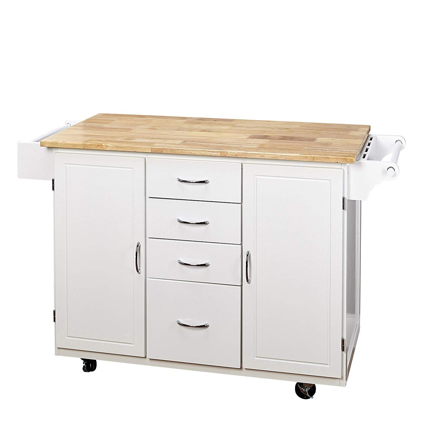 Country Cottage Rolling Kitchen Cart