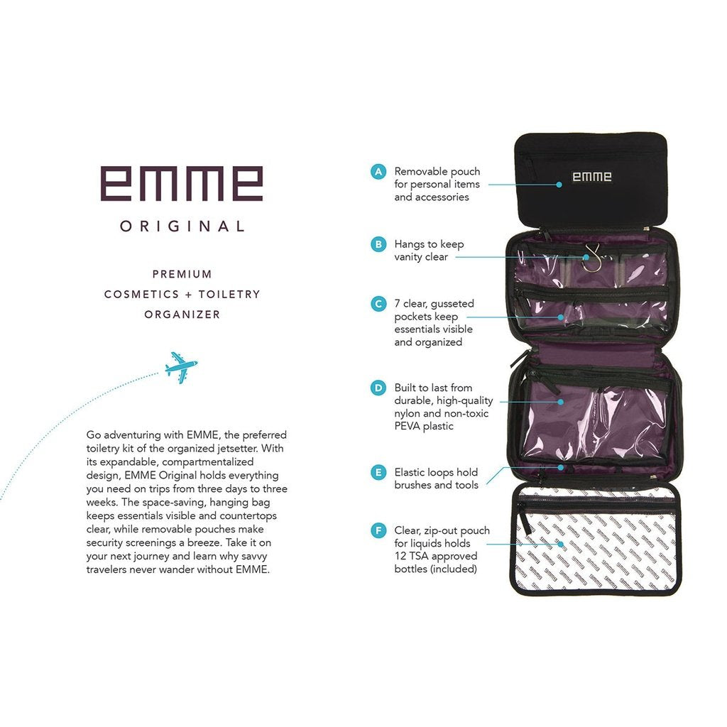 EMME Original - Cosmetic and Toiletry Travel Bag