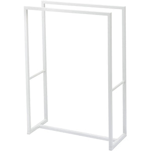 Aran Stainless Steel Standing Double Towel Rack for Bathroom Spa Towel Hanger