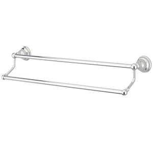 Bathroom Accessories Chrome 24" Double Towel Bar Dual Towel Rack BA5563C