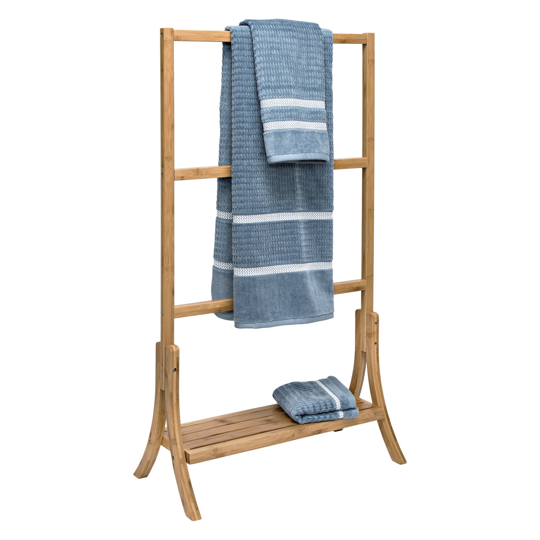 3-Tier Bamboo Towel Rack