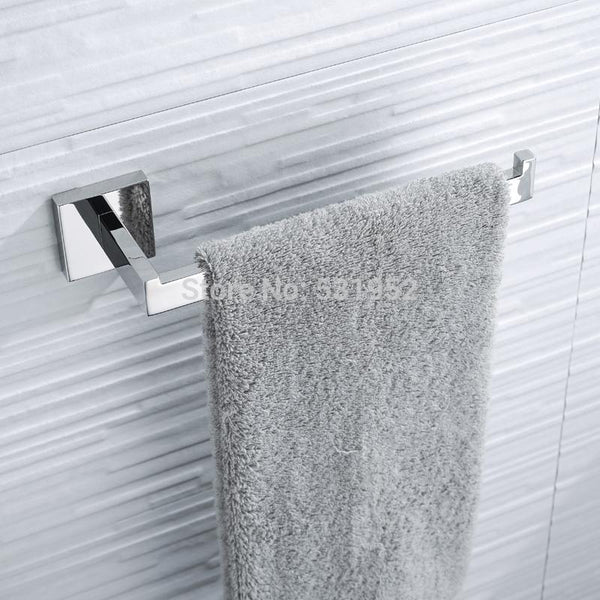 Bathroom Square Hand Towel Rack Stainless Steel Rust Proof Towel