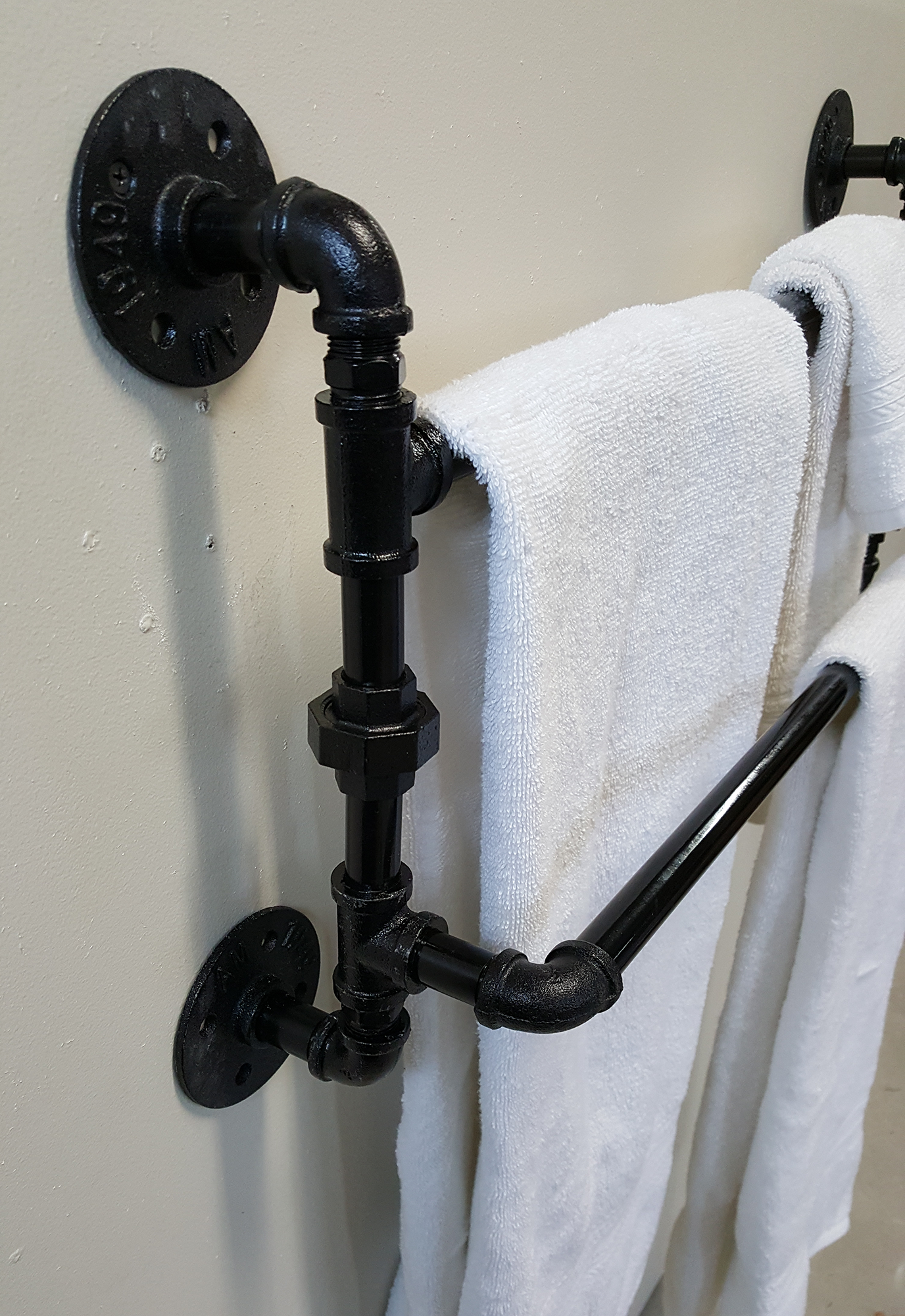 Wall-Mount Double Towel Bar 12" or 18" Width    **FREE SHIPPING**