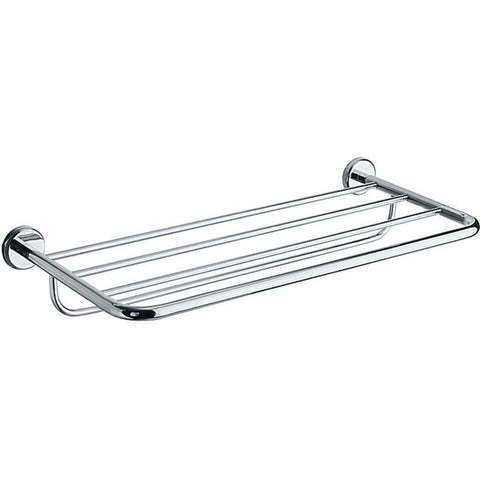 BA Hotel Wall 25" Towel Rack Bath Storage Shelf With Towel Bar - Brass