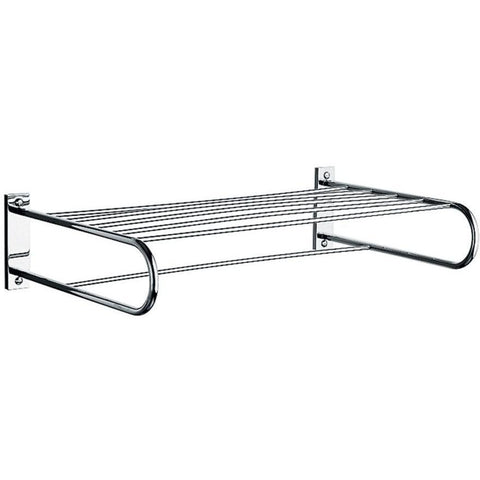 BA Hotel Wall 20" Towel Rack Bath Storage Shelf With Towel Bar - Brass