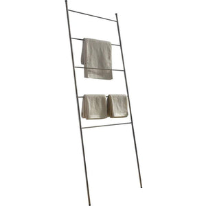 PSBA Standing Towel Rack Ladder for Bathroom Spa Towel Hanger, Steel Matte