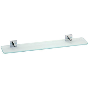 BA Quattro Wall Mounted Glass Storage Shelf Organizer Towel Rack - Brass