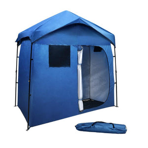 Portable Pop Up Outdoor Toilet and Change Room Tent - Blue
