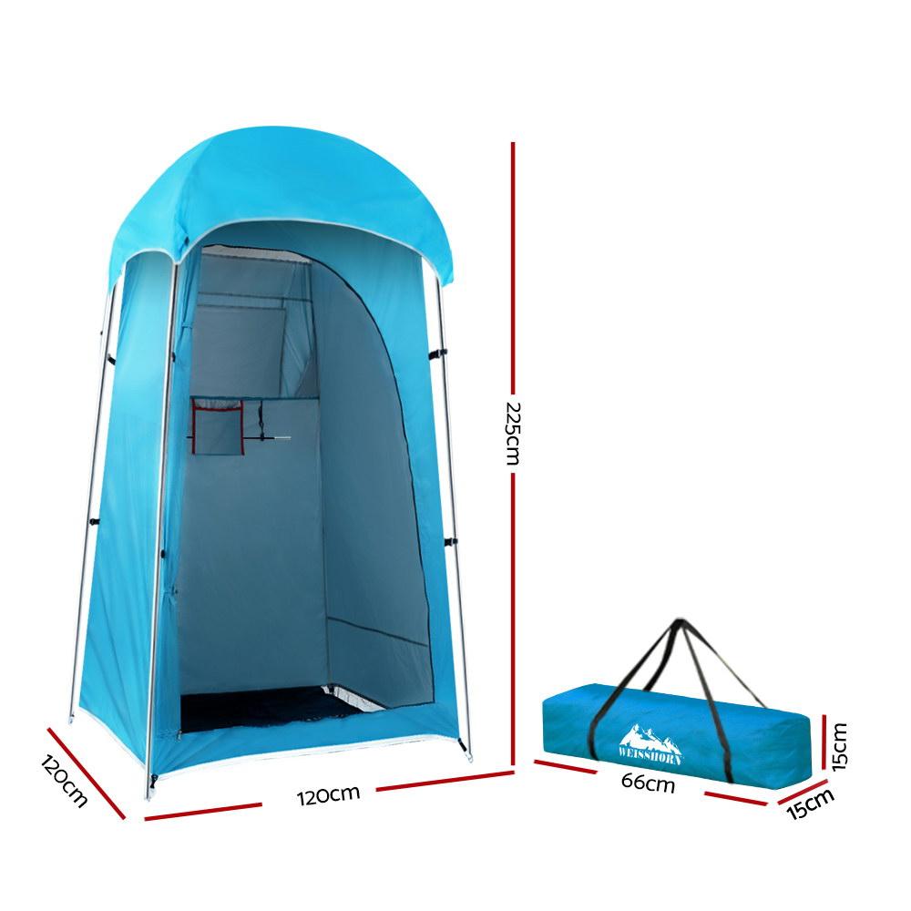 Camping Shower Tent Outdoor Portable Changing Room Toilet Ensuite Blue