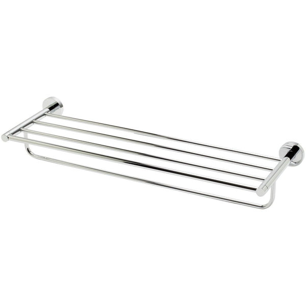 ALFI brand AB9538 Brushed Nickel/Polished Chrome 26 inch Towel Bar & Shelf Bathroom Accessory