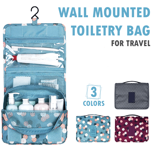 Wall Mounted Travel Toiletry Bag
