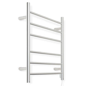 6 Rung Round Style Heated Towel Rack