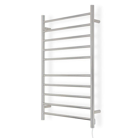 10 Rung Round Style Heated Towel Rack